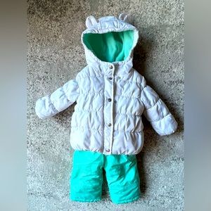 Baby 12 Months Warm Winter Jacket and Snowpants